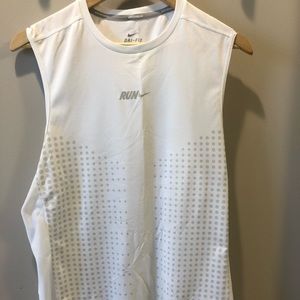 Mens Nike Sleeveless Run Shirt Dri-fit